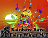 Rainbow Rave Fairy Wing 