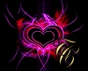 TC~ Neon Flaming Heart