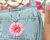 Pink daisy Necklace