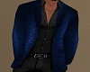 +SNAKESKIN SUIT BLUE+