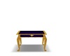 blue and gold end table
