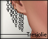 tj:. Black Chain Earring