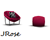 Hot Pink Chair w/rest