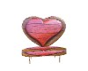 Wooden heart chair