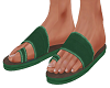 Green Beach Sandals