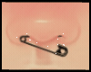 Black Safety Pin