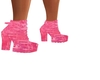 pink heel boots