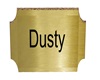 Dusty wall plaque