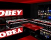 OBEY RED/BLK CHAT ROOM