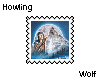 4K Howling Wolf Stamp