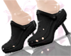 ♡ Black Plastic Heels