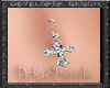 AS* Cross Silver Pircing