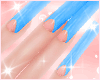 French Blue Nails L