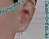 Multiple Hoop Earrings L