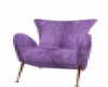 Purple suede love chair
