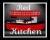 Red and black Kitchen