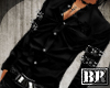 [BR] leather black shirt