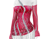FOG RED SILVER DRESS