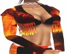 Sexy Flame Fringed Top