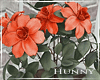 H. Potted Red Flowers