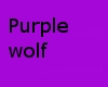DD black purple wolf fur