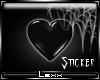 [xx] PVC Heart Sticker