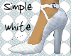 Simple WHT RND-Toe Heel