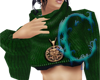 *c* Green Cropped Jumper