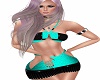 club dress aqua/black