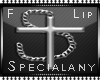 [Lany] Lip chain cross F