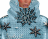 ♀Ice snowflake sweater