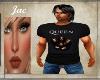 J~QUEEN MALE TEE SHT BLK
