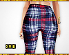 ! Blue Plaid Hw Pants
