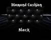 Diamond Cushion Black