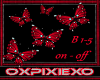 red butterflie dj light
