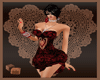 XL Red Black Salsa Dress