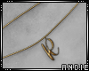 A: Choker "R" Gold