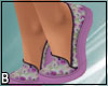 Purple Floral Deck Shoes