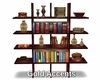 BOOKCASE w/ GOLD ACCENTS