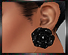 E* Black Rose Earring