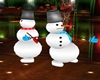 Two snowman animated