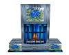 Ice Blue Rose Fireplace