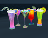 5 neon fruit cocktails