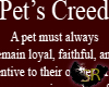 Pet's Creed