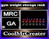 gym weight storage rack