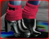 Buckle Red Sock Boots