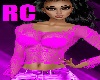 RC NORA PINK LACE TOP