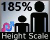 Height Scale 185% M