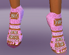 Pink Sequin Heels