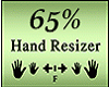 Hand 65%